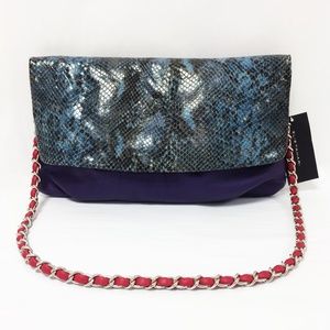 35% Elie Tahari Emory Python Embossed Bag